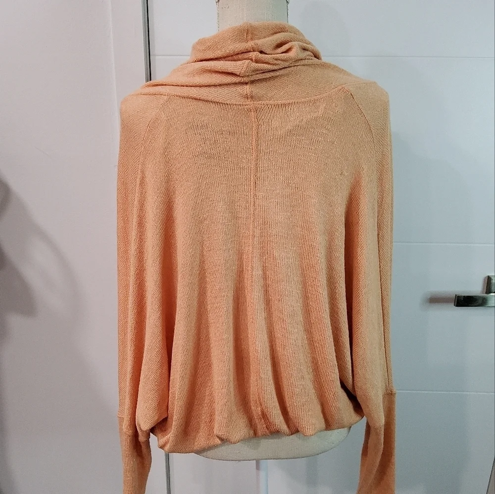Free People Sheila Hacci Draped Faux Wrap Pullover Size S